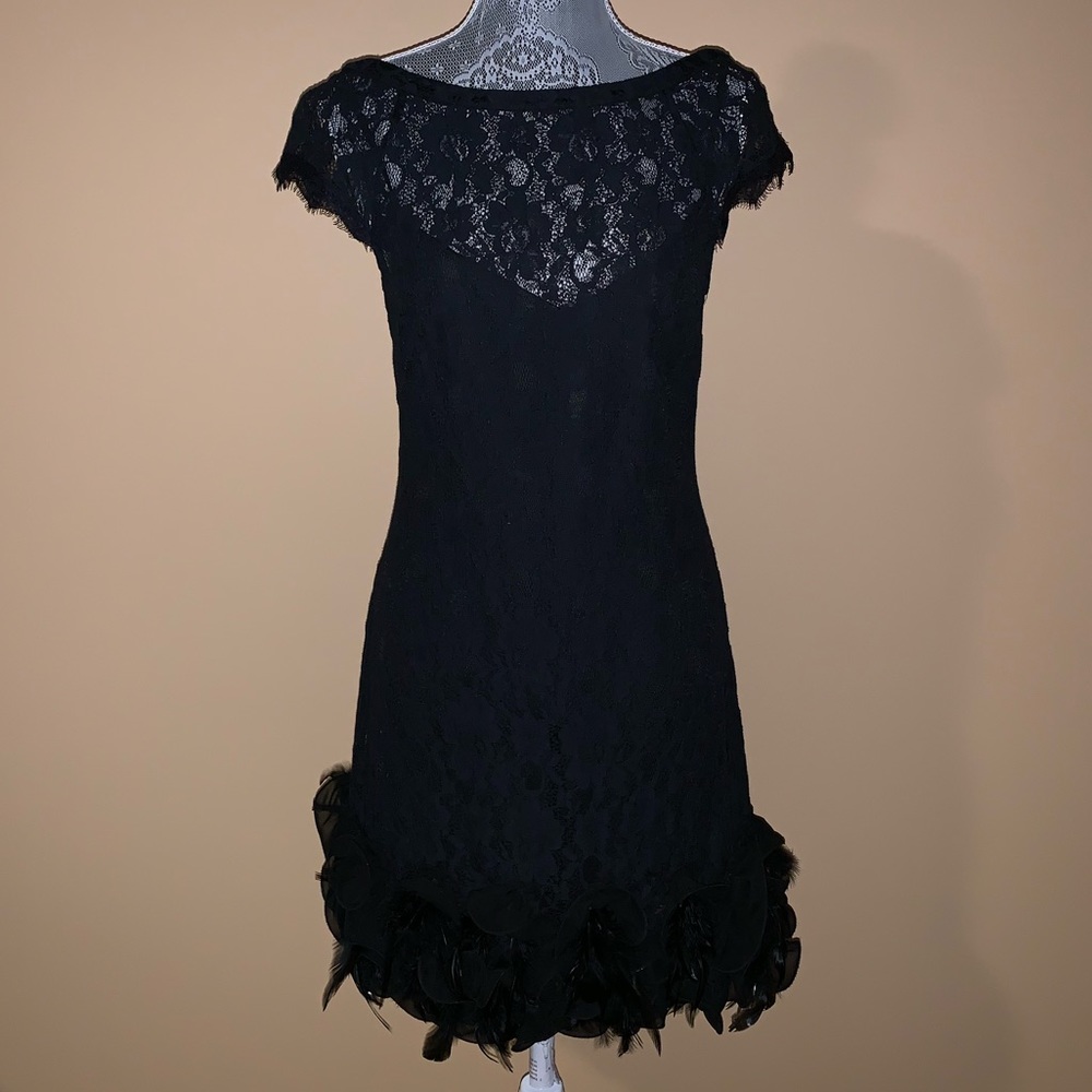 Black Jessica Simpson Lace Mini-dress